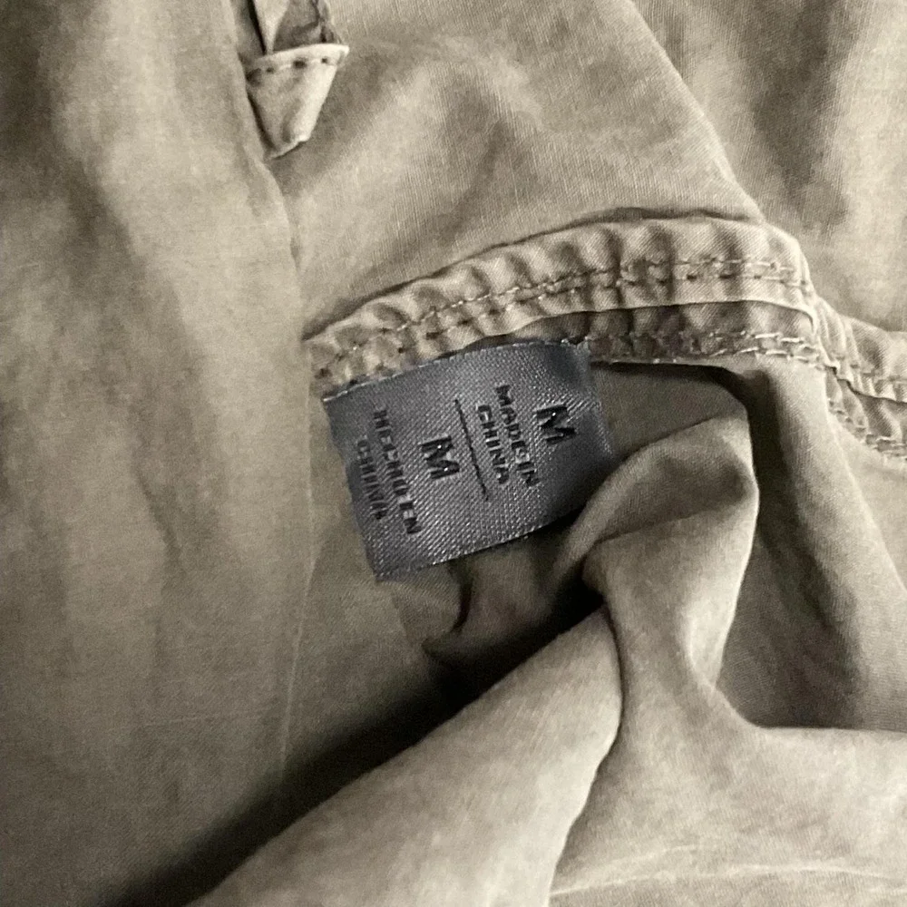 Levi's Jacket Womens Med OliveGreen Canvas Hooded Fishtail Parka Utility Pockets